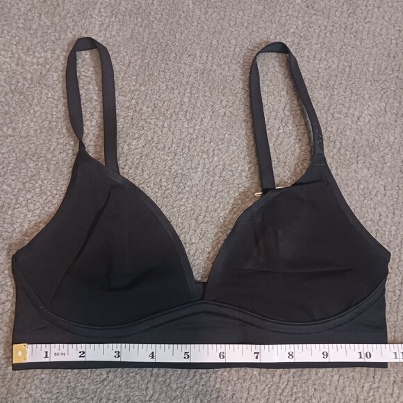 NEW‎ Aerie Smoothez Lightweight Mesh Bralette Unlined Black Size XS - Picture 5 of 10